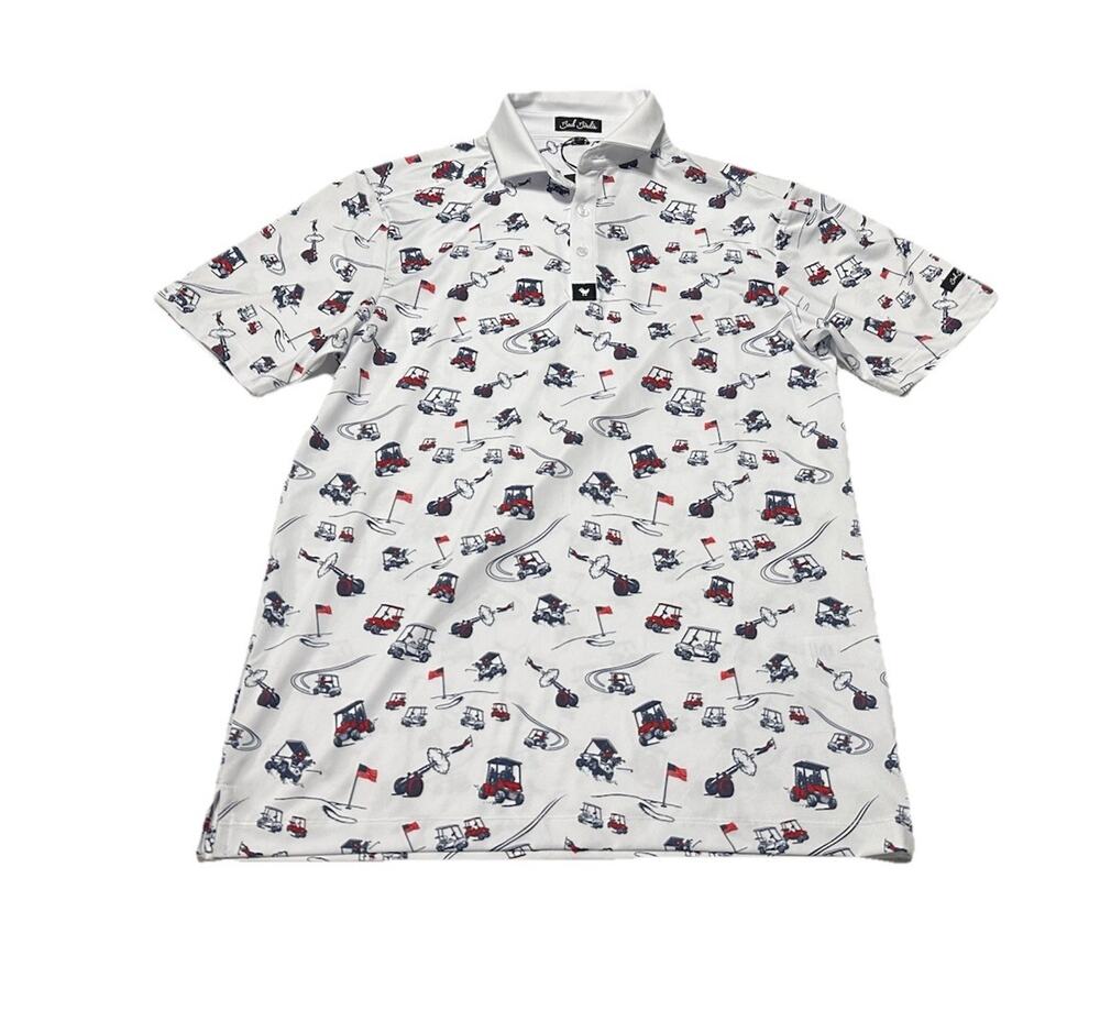 NEW Bad Birdie Men’s USA Speedway Series Core Golf Polo Size Small